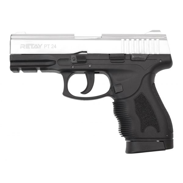 СХП Охолощенный пистолет Retay PT24 Taurus, кал. 9 мм, никель