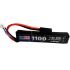 Аккумулятор BlueMAX Li-Po 7.4V 1100mah 20C, 102x21x10 мм (стик)