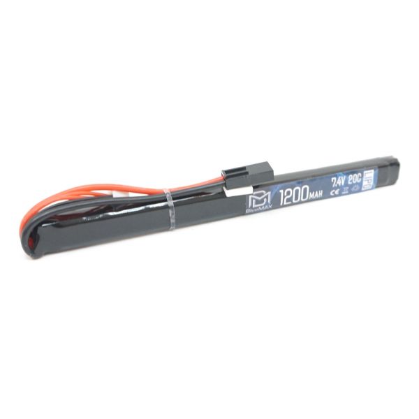 Аккумулятор BlueMAX Li-Po 7.4V 1200mah 20C, 185x17x11,5 мм (стик)
